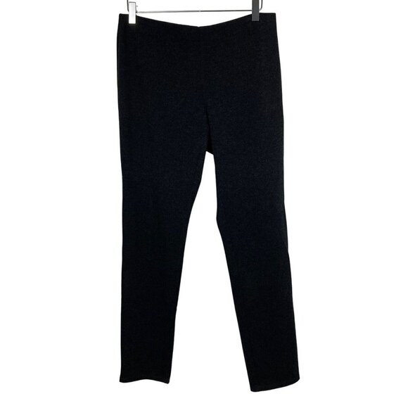Eileen Fisher Stretch Ponte Knit Ankle Pant Womens Medium Charcoal Gray - Picture 1 of 6